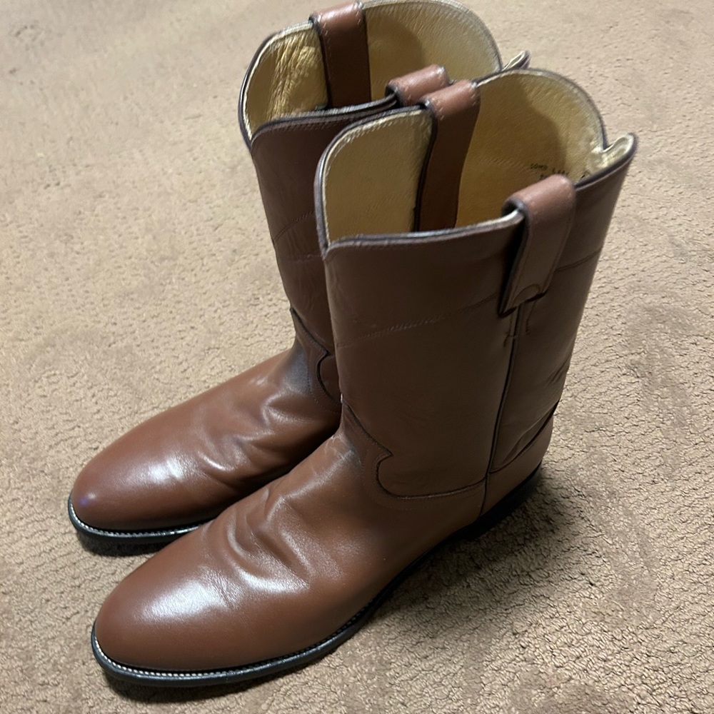 VINTAGE JUSTIN BOOTS SIZE NARROW 14B